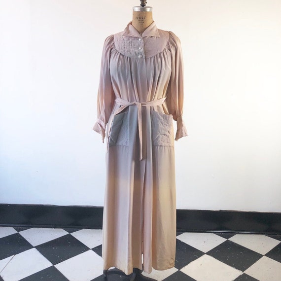 Gorgeous 1940’s Ombré Robe Dressing Gown M