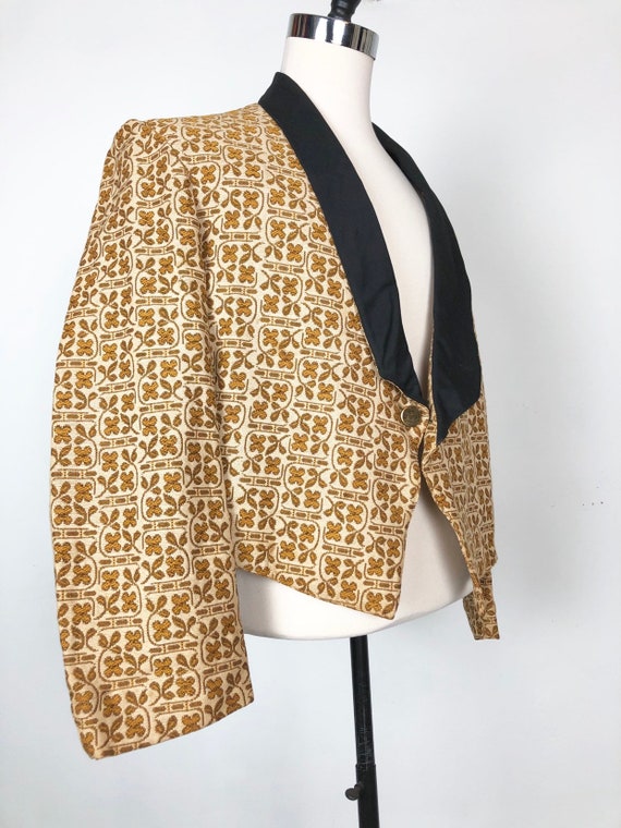 INCREDIBLE 1960s Abercrombie & Fitch Gold Tapestr… - image 2