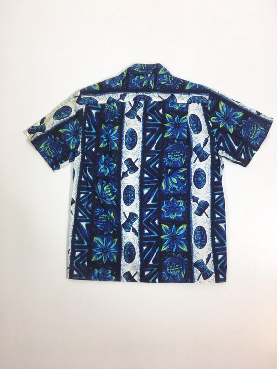 1950s Ui Maikai Cotton Hawaiian Shirt M - image 9