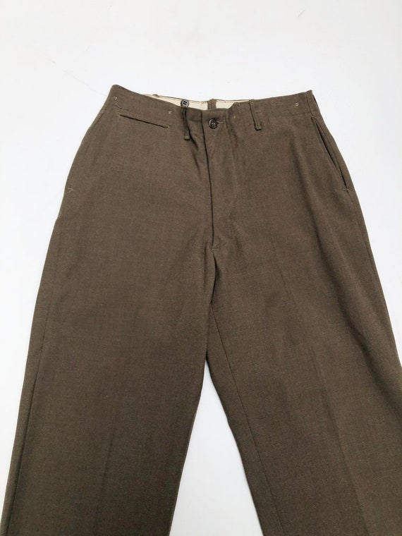 1940s US Military Wool Trousers 30” - image 2