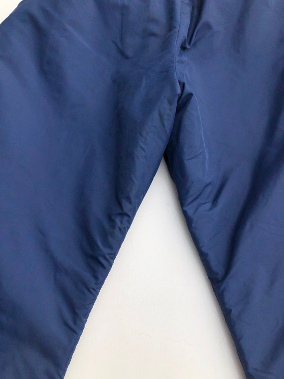 1970s LL Bean Navy Nylon Zipper Side Ski Pants M - image 7