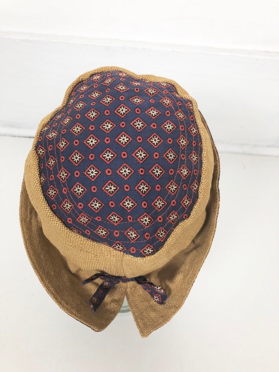 LOVELY 1920s Burlap Cloche Hat - image 8