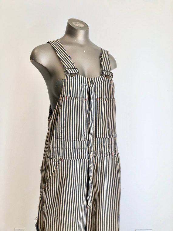 Rare 1940s Big Mac Railroad Stripe Overalls S