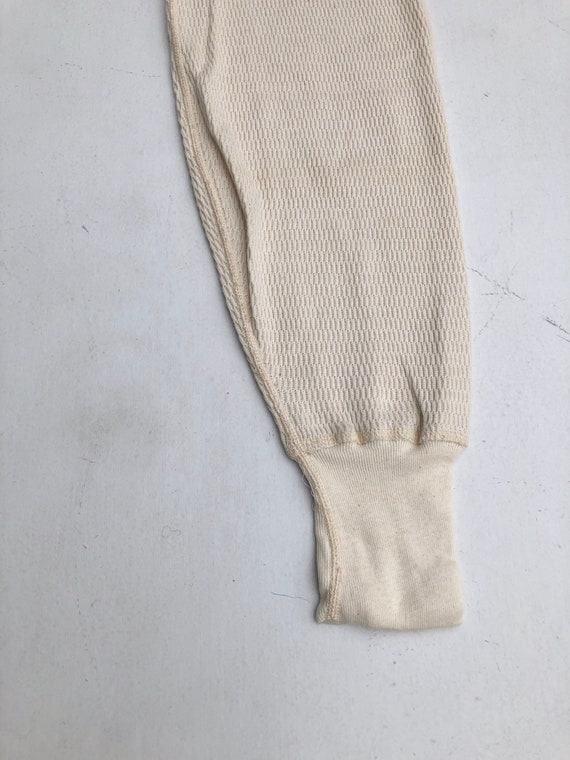 1970s Cotton Thermal Long Johns L - image 6