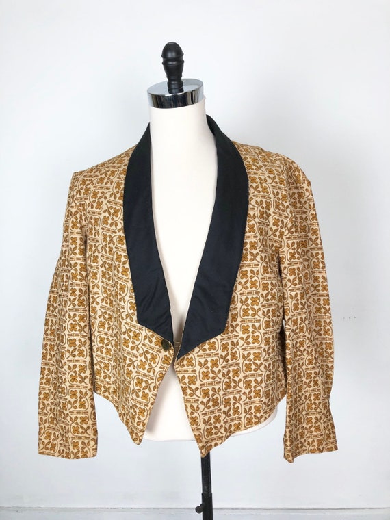 INCREDIBLE 1960s Abercrombie & Fitch Gold Tapestr… - image 3