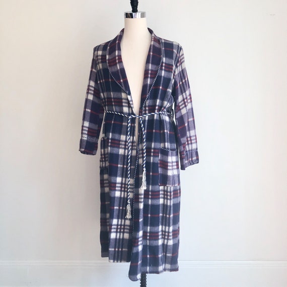 EXCELLENT 1940s Beacon Plaid Robe M