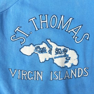 1950s St. Thomas Souvenir Cotton Short Sleeve Crewneck Sweatshirt S image 3