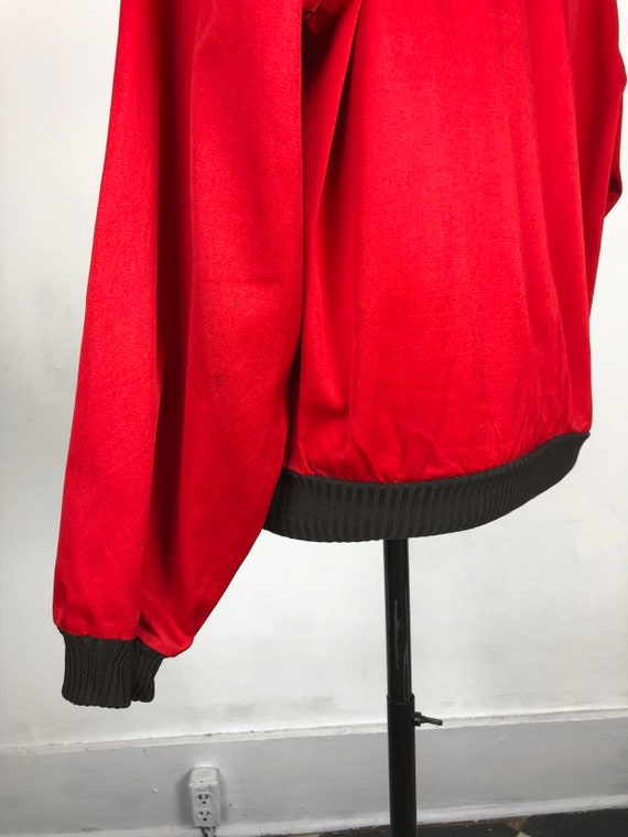 1950's McGregor Red Cotton Cardigan Jacket L - image 4