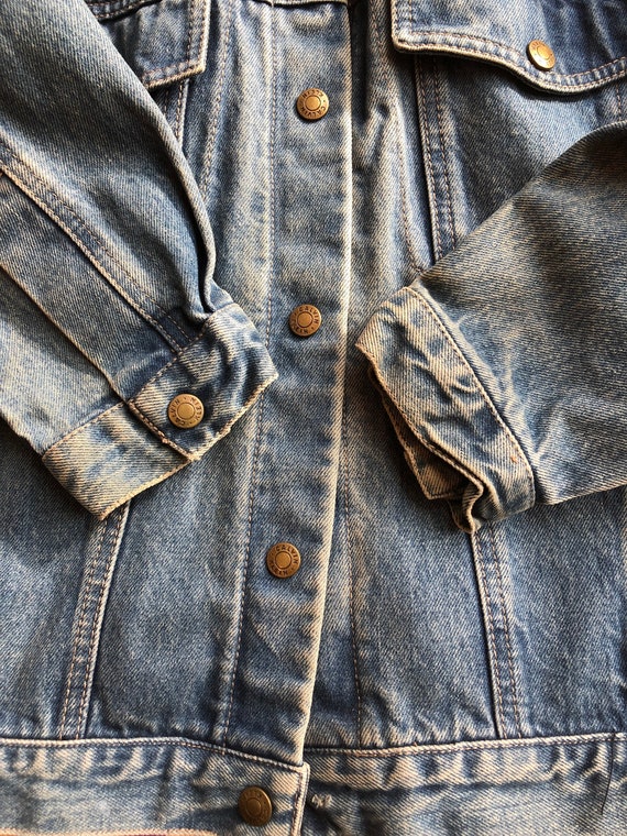 1980s Calvin Klein Denim Trucker Jacket M - image 8