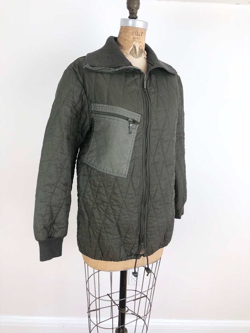1990s German Military Quilted Liner Jacket M shops