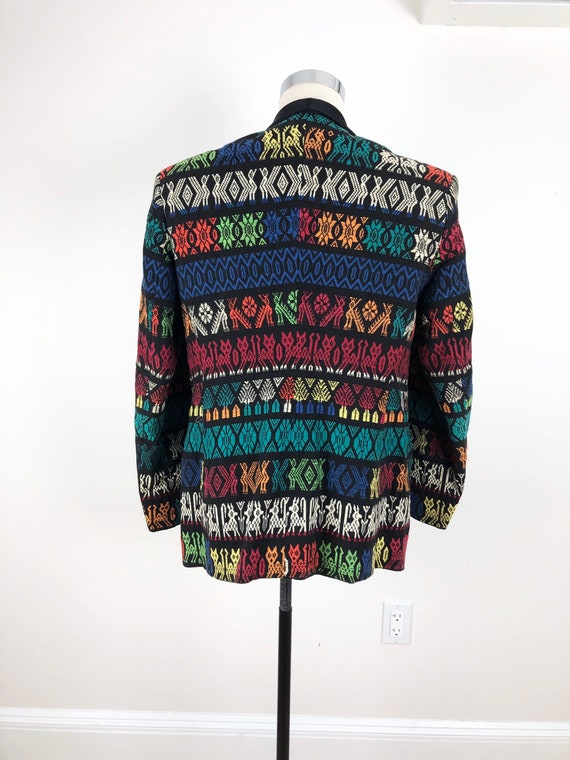 AMAZING 1960s Guatemalan Rainbow Embroidered Dinn… - image 5