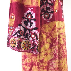 Ramona Rull 1970’s Mirrored Batik Cotton Maxi Dress S M - Etsy