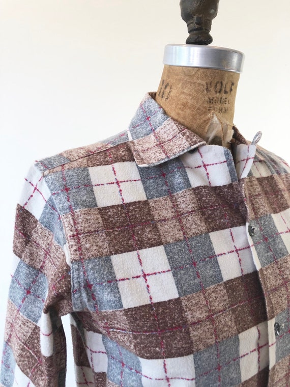 1950’s McGregor Plaid Cotton Flannel S - image 2