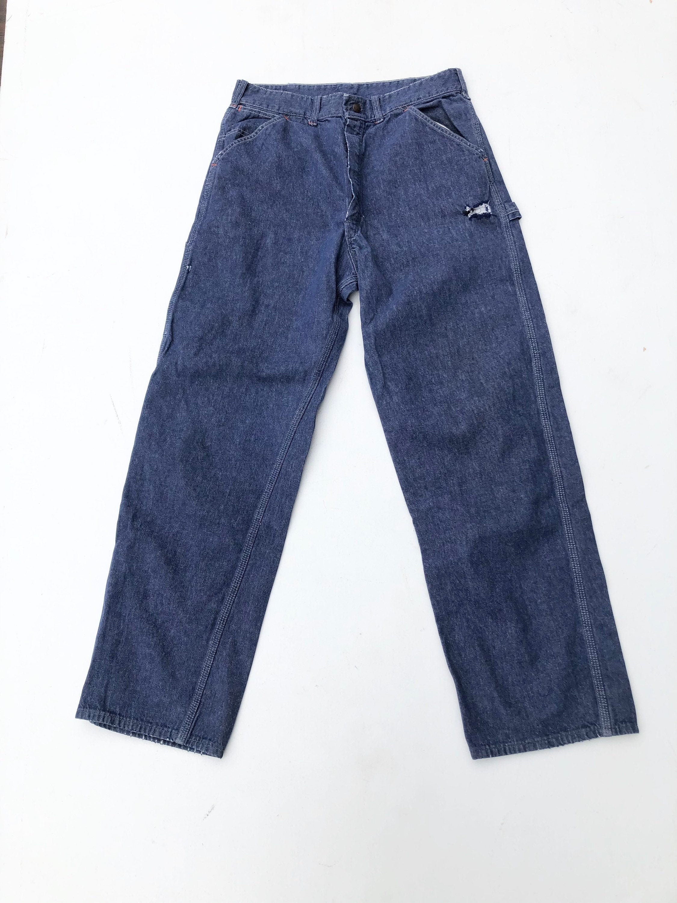 1960s Sears Denim Carpenter Jeans 29” - Etsy 1960s Sears Denim Carpenter Jeans 29” - Etsy