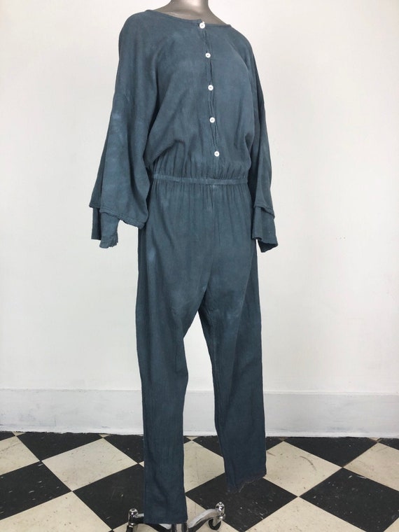 KILLER 1980’s Sucesos Grey Gauze Jumpsuit M L