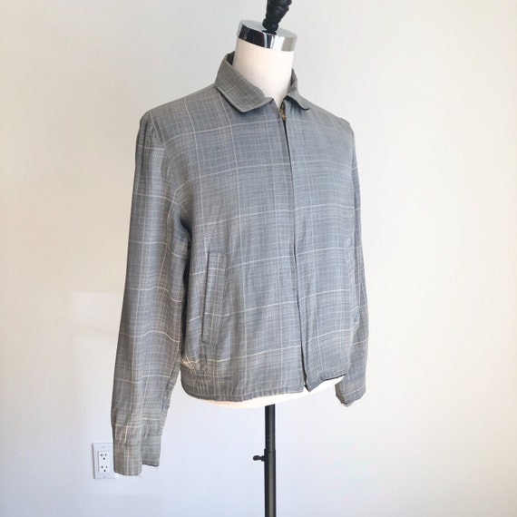 1950’s Grey Check Reversible Ricky Jacket M