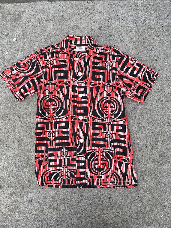 1950s Campus Sanforized Cotton Hawaiian Print Shirt S - Etsy