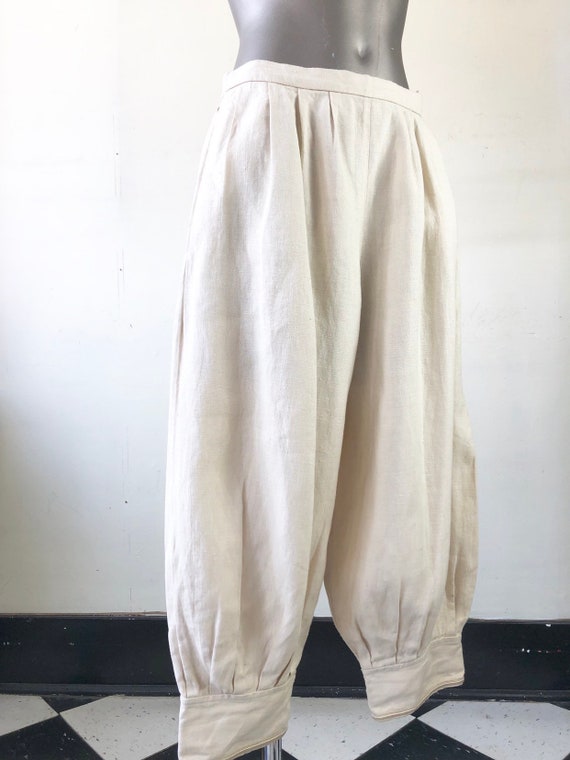 FABULOUS 1980s Andre Van Pier Linen Knickers Pants