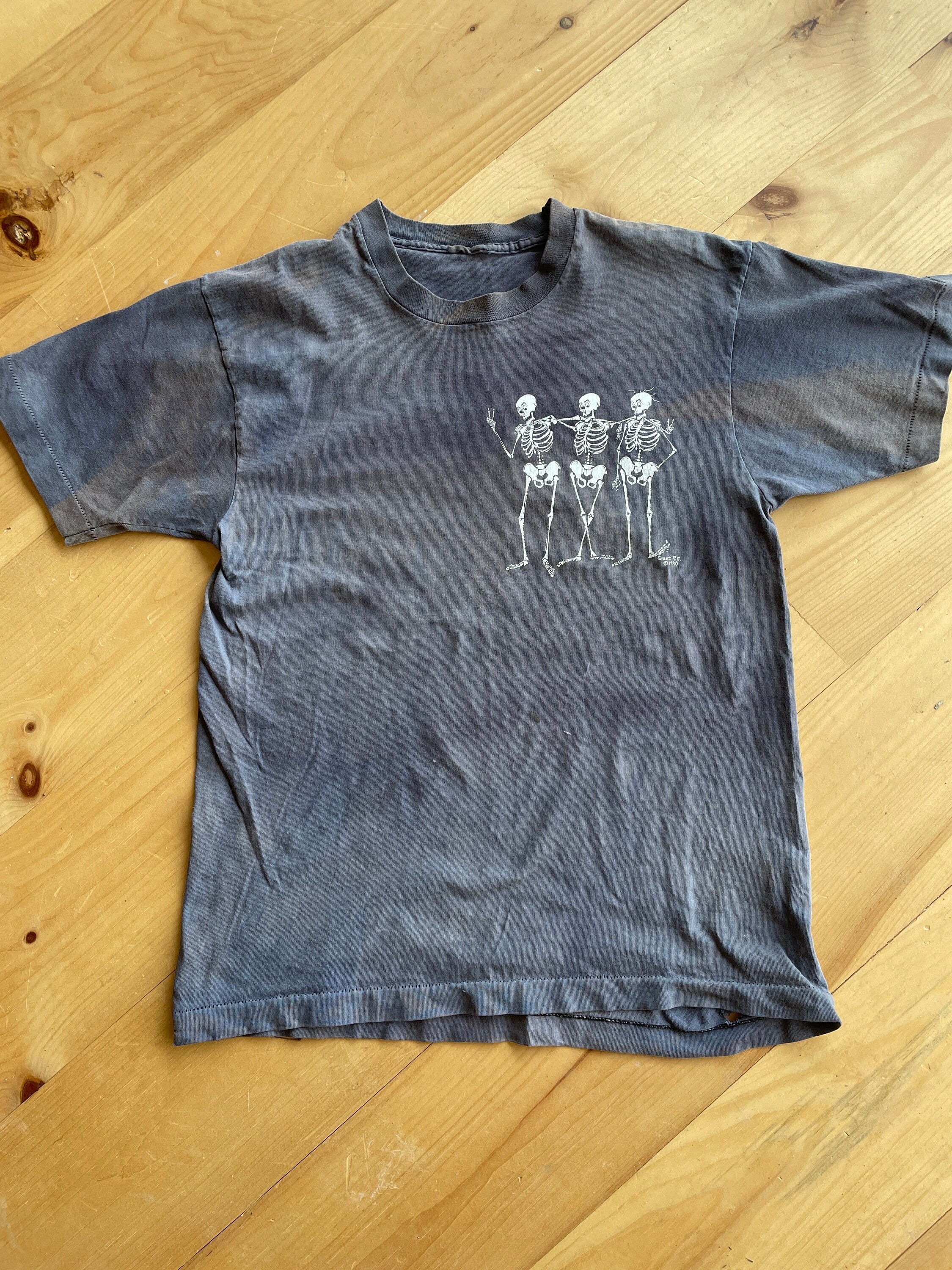 Phish Camp Retro Longsleeve T-Shirt - Olive/Cream/SeaBlue - Medium