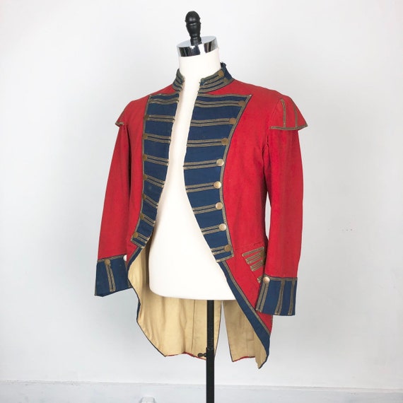 INCREDIBLE Antique 1800’s Red Military Band Jacket