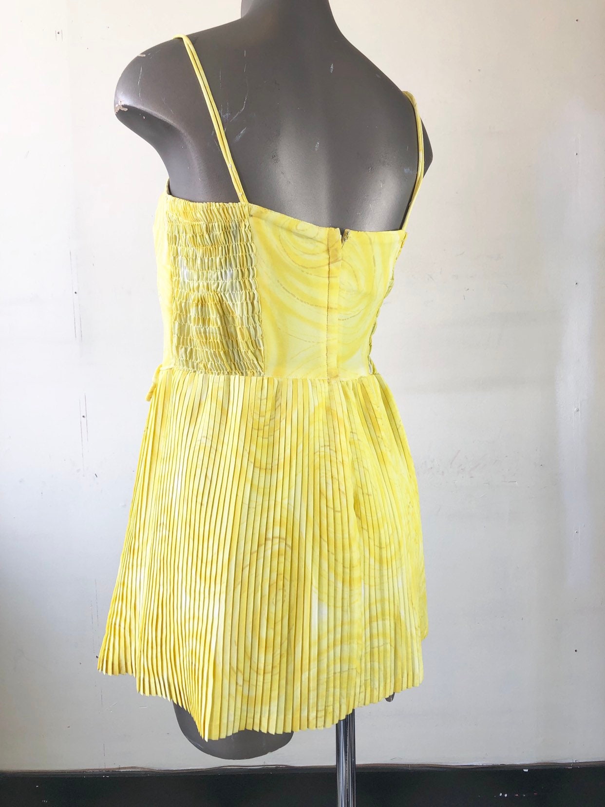 HOT 1960s Bright Yellow Playsuit S | Etsy