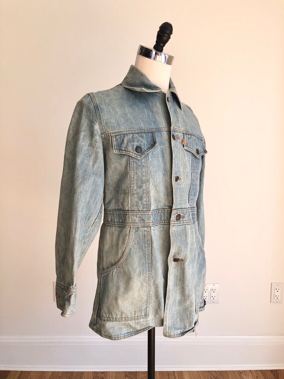 1970s Levis Orange Tab Light Wash Denim Jacket S - image 4