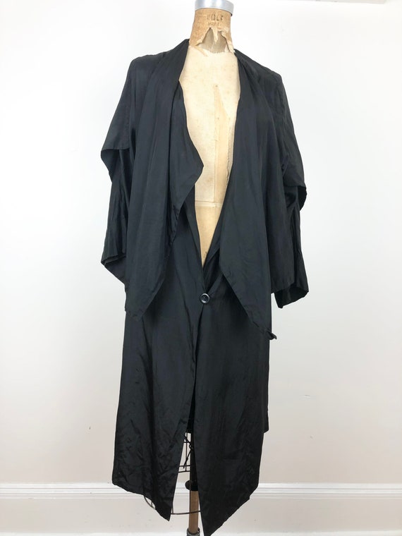 Antique 1900s John Wanamaker Structured Black Sil… - image 5