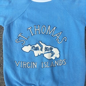 1950s St. Thomas Souvenir Cotton Short Sleeve Crewneck Sweatshirt S image 4