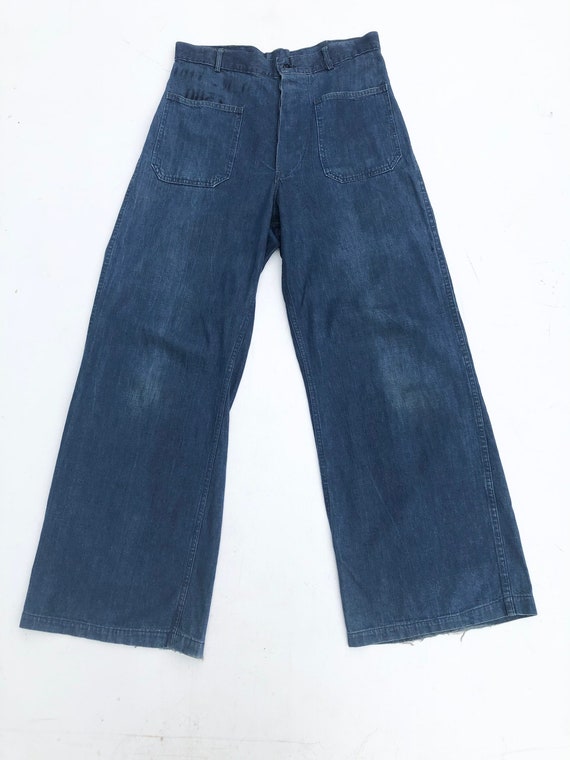 Natural Denim Sailor Jeans — Salvage Cloth