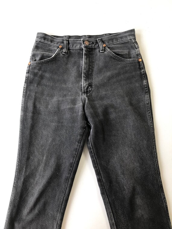 1980s Black Denim Wrangler Jeans 28” Waist - Etsy UK 