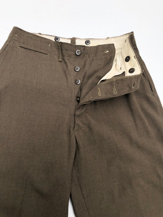 1940s US Military Wool Trousers 30” - image 3