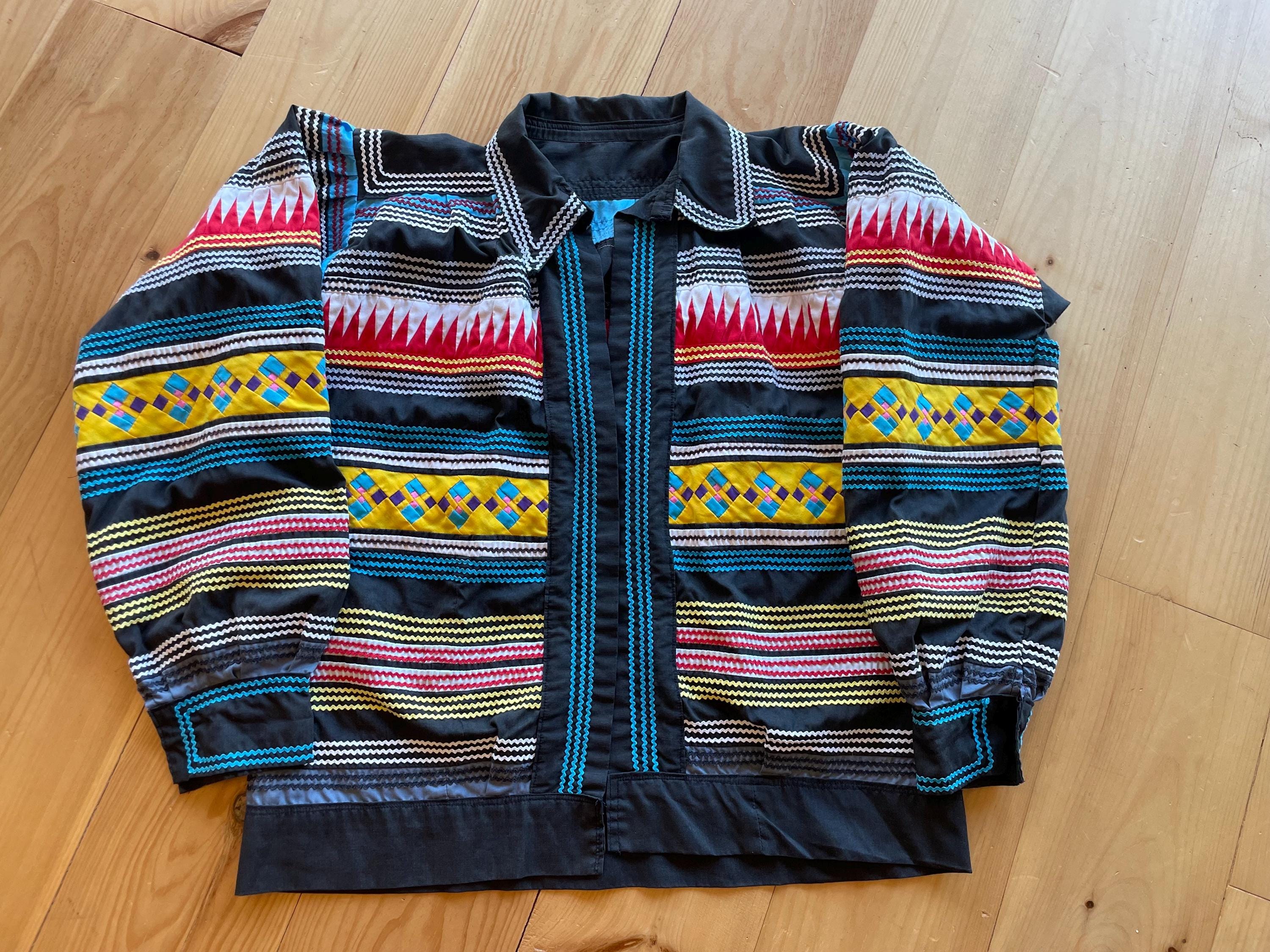 1970s Seminole Patchwork Shirt Jacket L - Etsy Canada