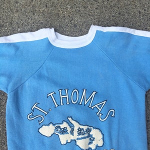 1950s St. Thomas Souvenir Cotton Short Sleeve Crewneck Sweatshirt S image 2