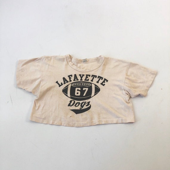 1960’s Champion Lafayette Dogs Football Cropped T