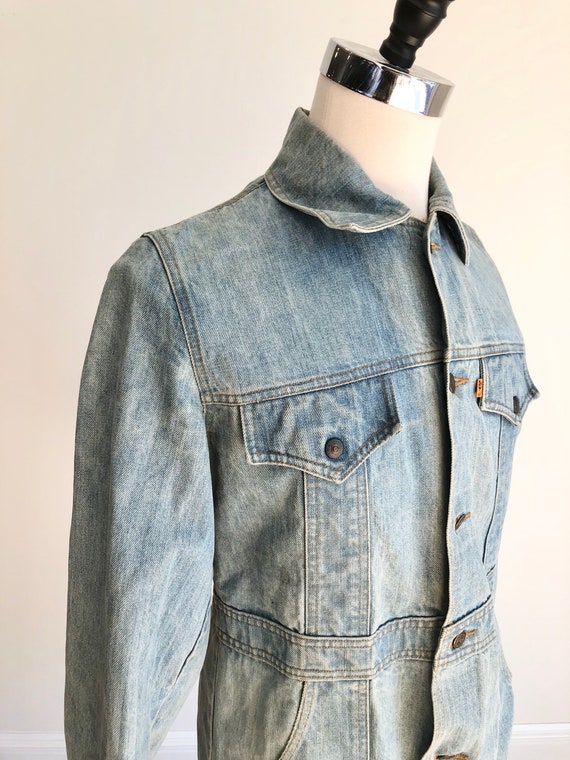 1970s Levis Orange Tab Light Wash Denim Jacket S - image 2