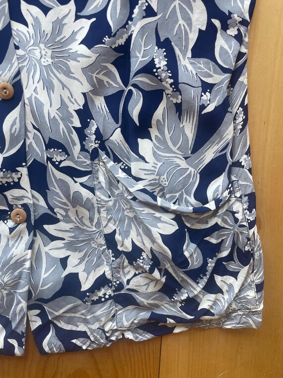 1940s Kilohana Hawaiian Cold Rayon Sleeveless Shi… - image 6