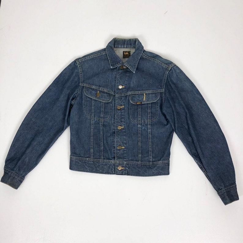 1970s Lee Denim Trucker Jacket S image 1