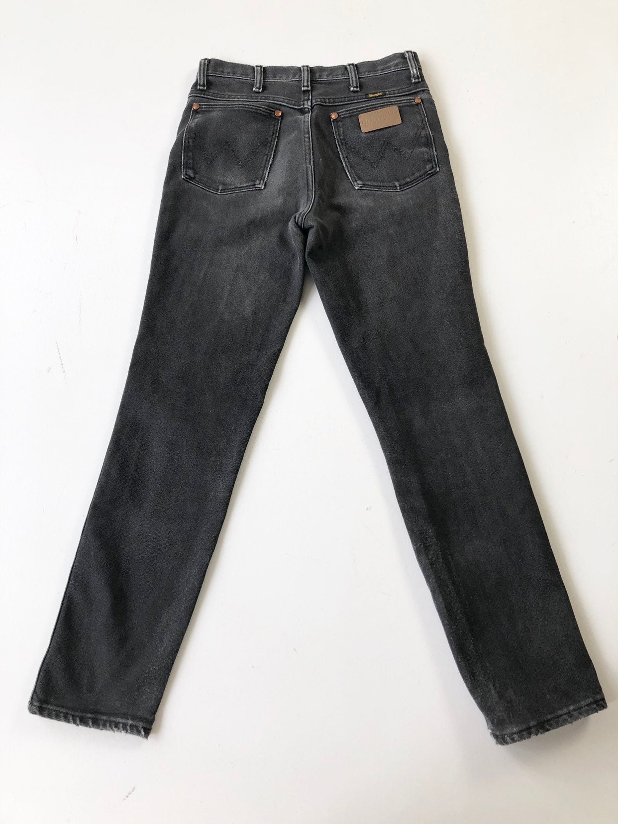 80s Wrangler YARN DYED BLACK DENIM PANTS 【公式通販】