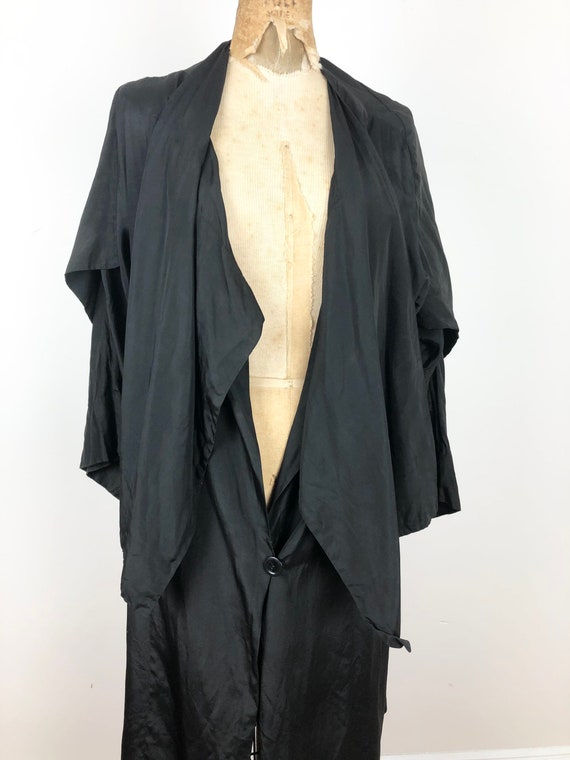 Antique 1900s John Wanamaker Structured Black Sil… - image 4