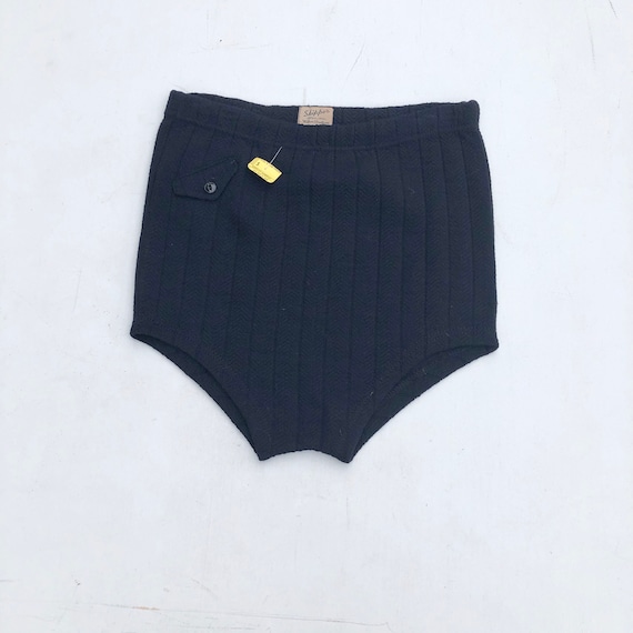 Deadstock 1940s Navy Wool Swim Briefs M