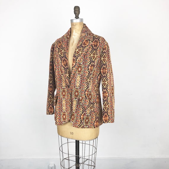 Long tapestry cheap coat