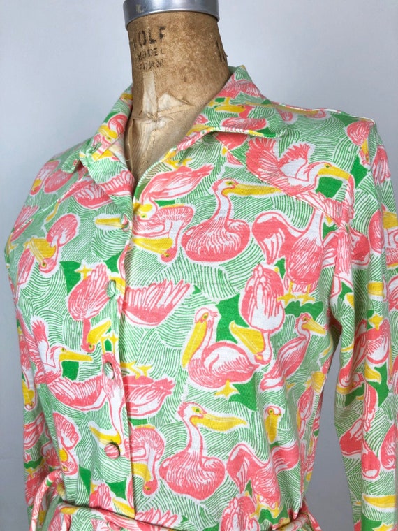 DEADSTOCK 1960s Lilly Pulitzer Pelican Print Dress