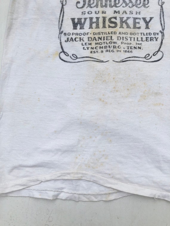 1970s Jack Daniels Whiskey Ringer T Shirt M - image 5