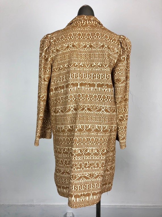 GORGEOUS 1940s Guatemalan Woven Duster S - image 6