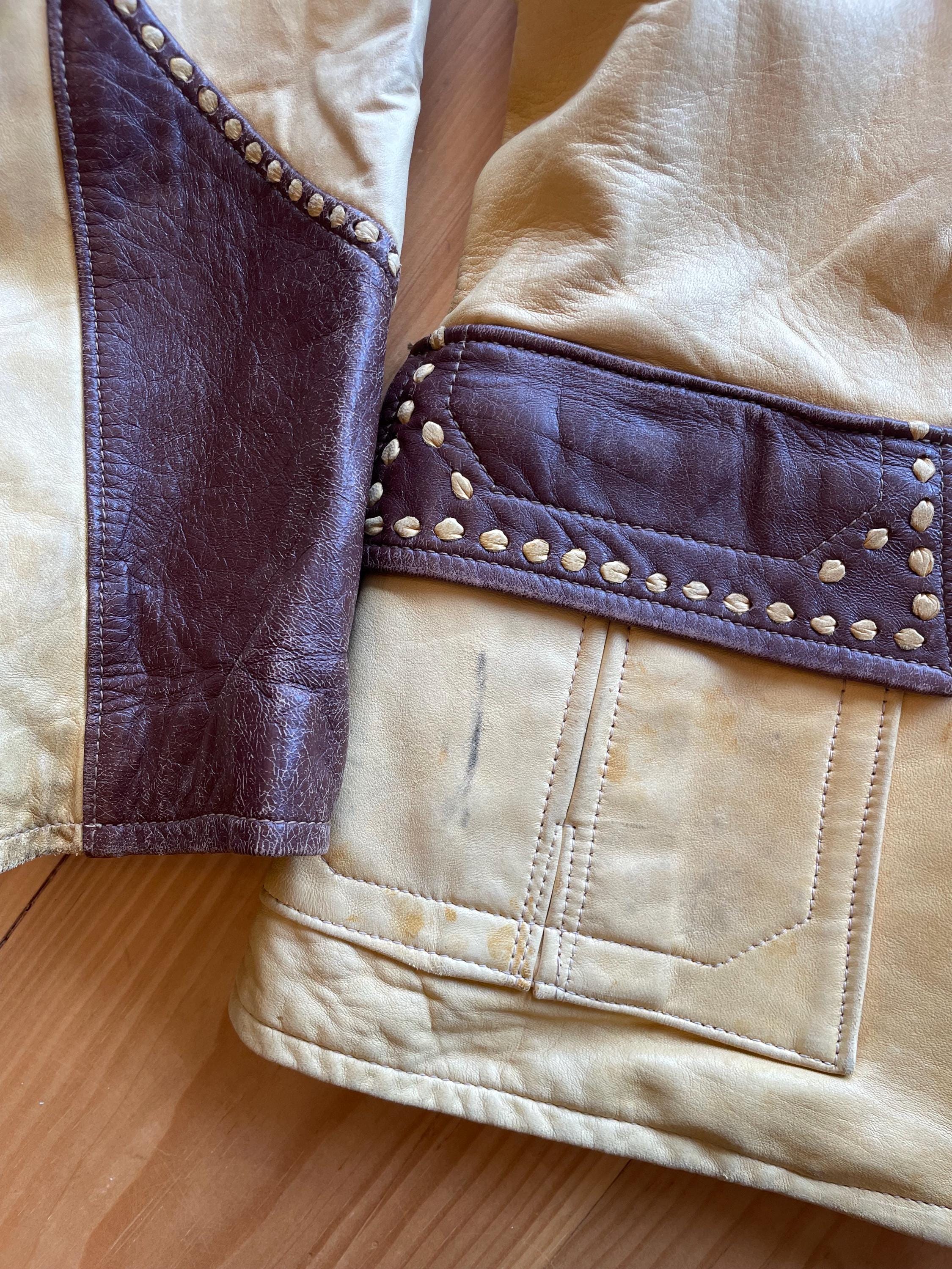 1950s Tregos Westwear Western Leather Jacket S - Etsy