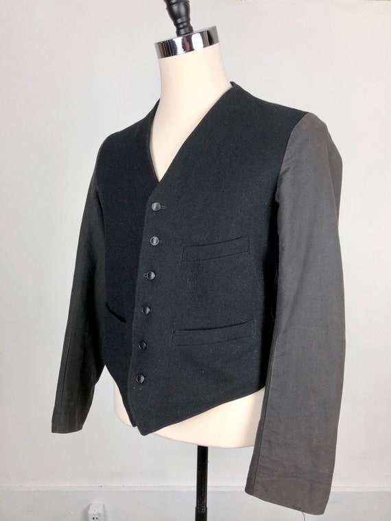 Antique 1920s Wool Railroad Work Jacket M - image 1