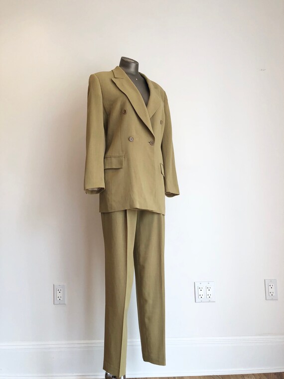 Fabulous 1990s Vestimenta Gold Wool Suit S