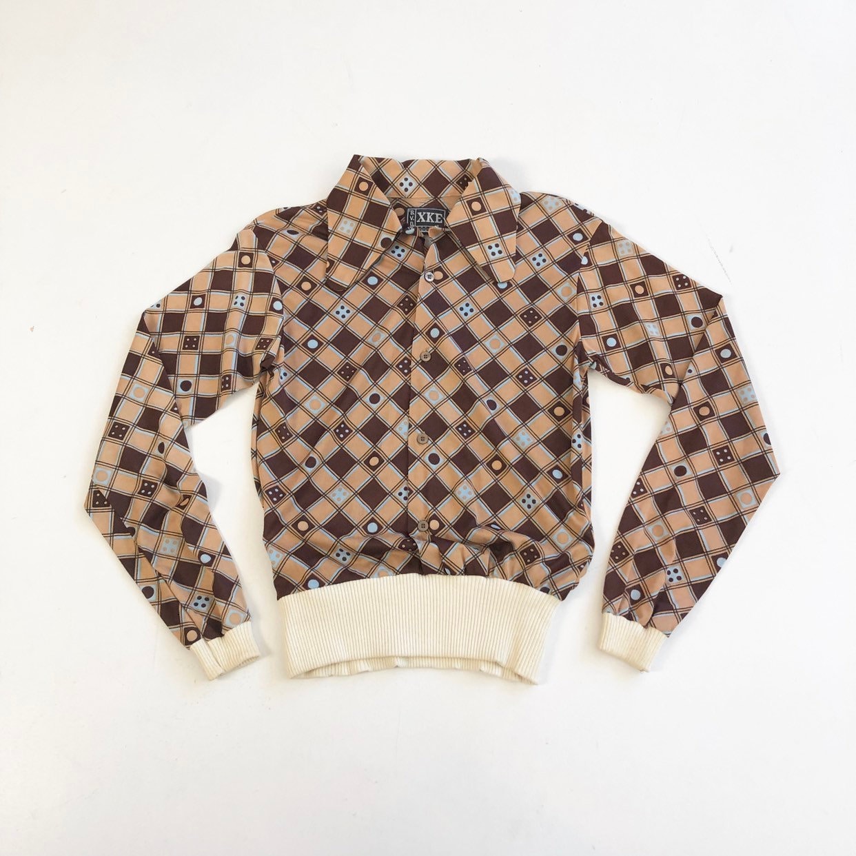 トップス 60s B.V.D cotton check pullover shirt 60s B.V.D cotton check pullover shirt Vintage Blank T-shirt Size