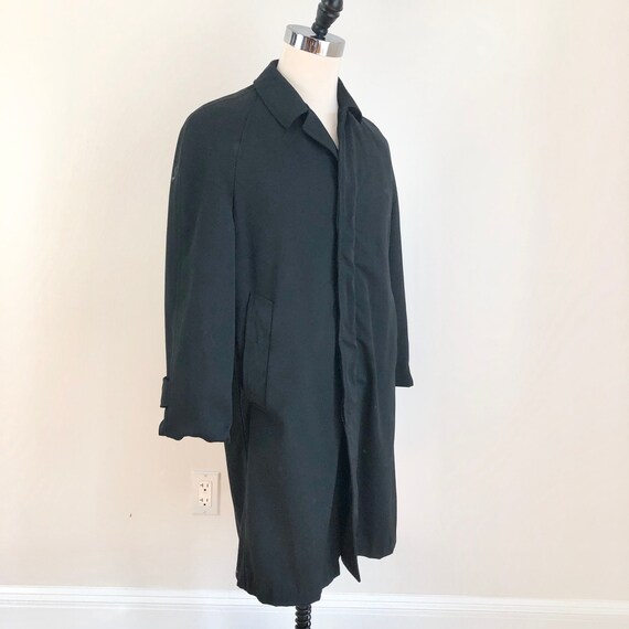 1950’s Alligator Gold Label Black Gabardine Rainco