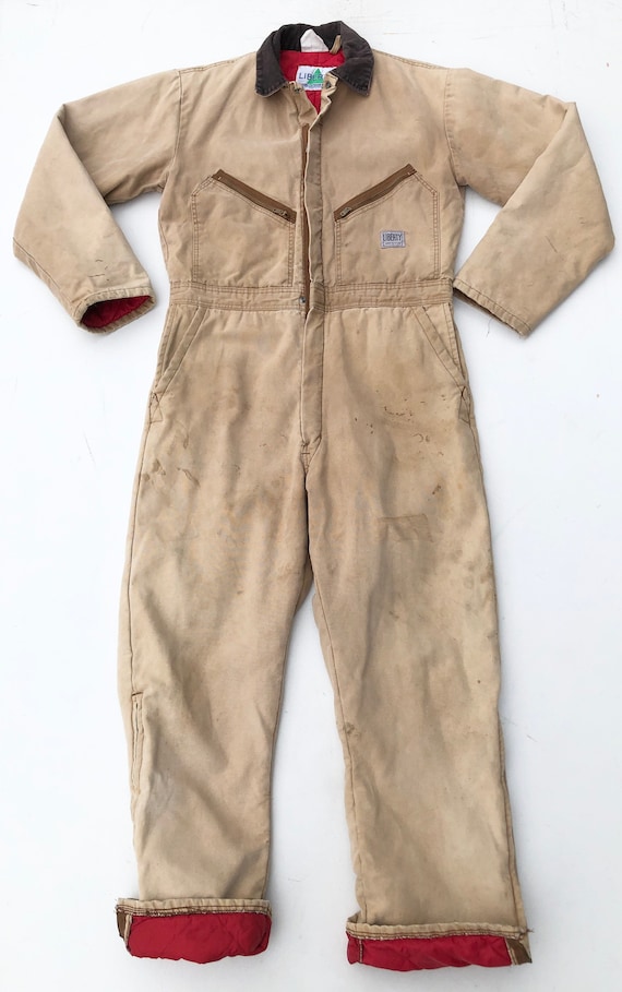 1970s Liberty Insulated Duck Canvas Coveralls L